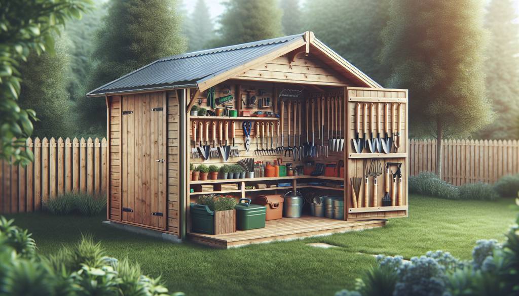 Rangement optimal : comment construire un abri de jardin en bois pour vos outils