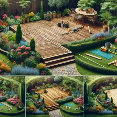 Jardinage élégant : tutoriel sur la construction d'une terrasse en bois dans votre jardin