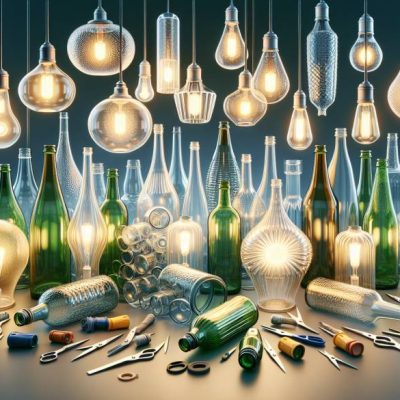 Innovation lumineuse : recycler des bouteilles en verre pour créer des luminaires uniques