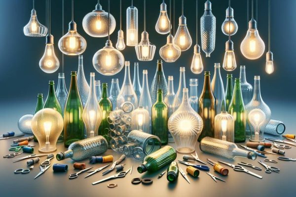 Innovation lumineuse : recycler des bouteilles en verre pour créer des luminaires uniques
