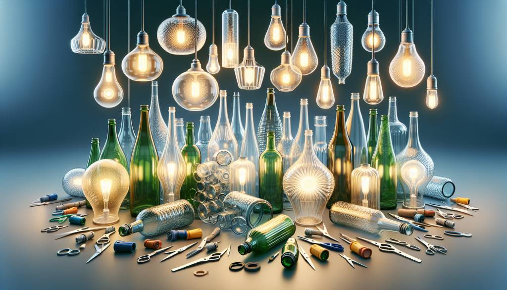 Innovation lumineuse : recycler des bouteilles en verre pour créer des luminaires uniques