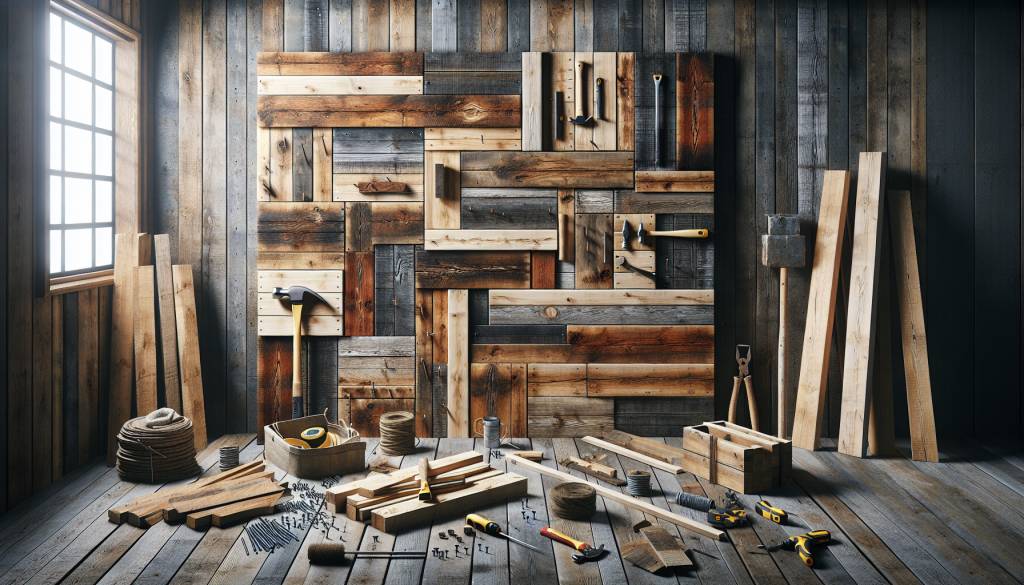 Cachet authentique : créez un mur d'accent en bois de grange pour votre intérieur