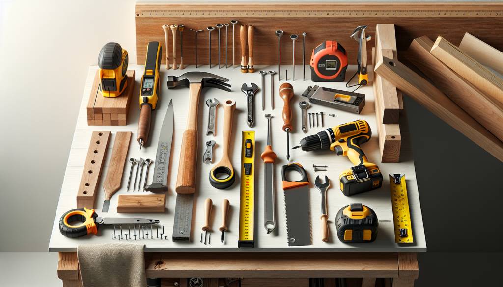 L'indispensable pour débuter : 10 outils de bricolage essentiels pour les débutants