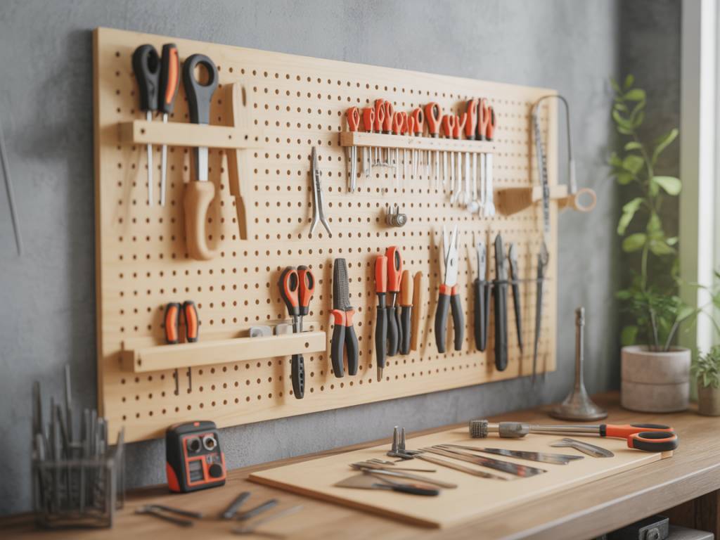 Fabriquer un tableau perforé mural pour organiser vos outils de bricolage