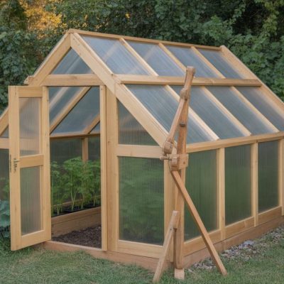 Construire une serre de jardin en bois et polycarbonate pour cultiver toute l’année