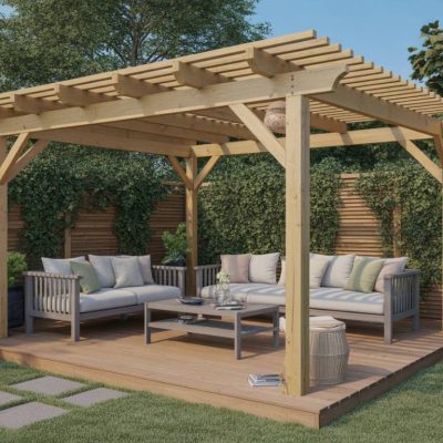 Construire une pergola en bois pour sublimer votre terrasse et créer un espace ombragé